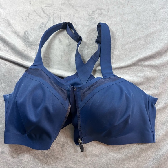 Victoria's Secret Incredible Knockout Ultra Max Sports Bra Women's size 38D Navy - Picture 1 of 9
